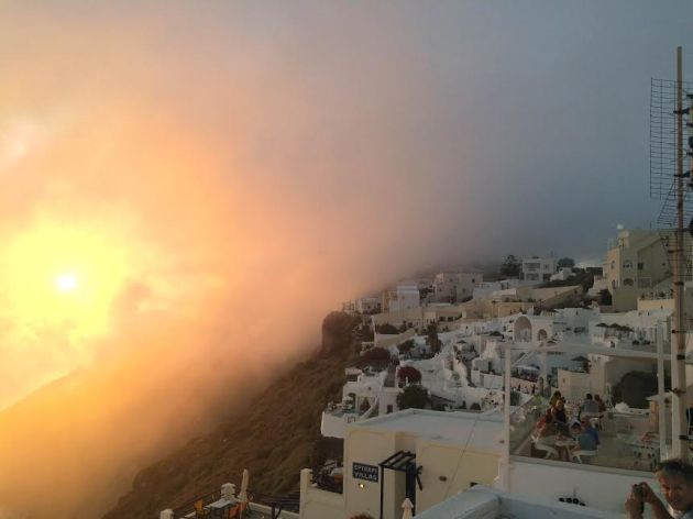 sunset in the clouds